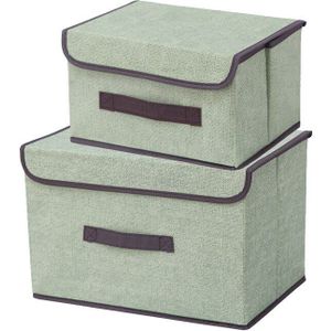 Niet Geweven Stof Opbergdoos Met Deksels Huishoudelijke Speelgoed Snacks Diversen Organizer Opbergdozen Mand Doek Organizer Box