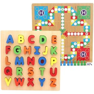 Numbers Chess Baby Puzzle Alphabet Numbers Game Chess Two In One Multi-Functional Learning Chess Toy Children