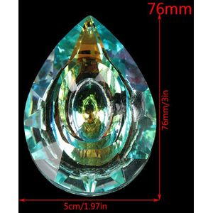 1Pcs Kleurrijke Kristallen Opknoping Drops Kroonluchter Lamp Prisms Onderdelen Hoge