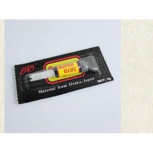 502 Super Vloeibare Lijm Cyanoacrylaat Sneldrogende Adhesive Sterke Bond Fast Lederen Rubber Metalen Thuiskantoor School Tool 1 ST