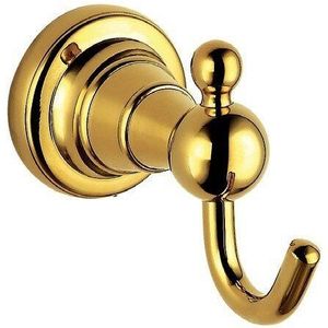 Wall Mounted Golden Brass Badkamer Robehaak GB009d