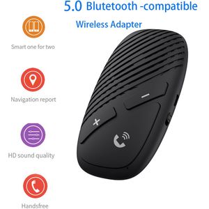 Bluetooth Compatibel 5.0 Auto Kit Ontvanger Met Mic MP3 Speler Draadloze Ontvanger Audio Adapter Handsfree Telefoongesprek Receptor