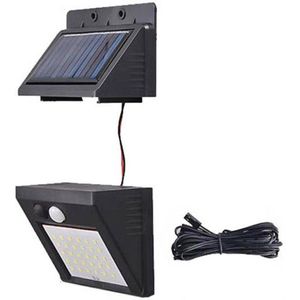 30 Leds Solar Light Waterdicht Motion Sensor Wandlamp Powered Panel Verlichting Straat Outdoor Tuinverlichting Wit Zwart Kleur Ind