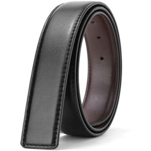 Mannen Riem Dubbelzijdige Twee-Layer Lederen Riem Zonder Gesp Pin Gesp Wilde Riem Casual Luxe decoratie Geen Gesp 3.3