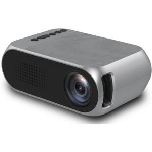 Full-Mini Draagbare Projector 600 Lumen 3.5 Mm Audio Ondersteuning 1080P Hd Afspelen Hdmi Usb Projector Home Media speler (Us Plug)