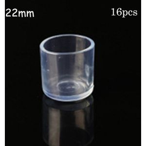 16 * Stoel Been Cap Coverstransparent Siliconen Kruk Voet Cover Antislip Foot Cover Tafel Voet Pad Kruk Been cover Slijtvaste