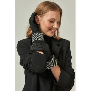 12923 Suede Touch Zwarte Handschoenen Yl