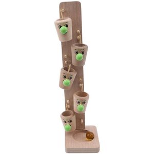 Kinderen Educatief Bal Speelgoed Houten Diy Mini Boom Rollende Bal Speelgoed Peuter Educatief Nesting & Stapelen Speelgoed