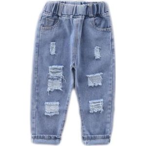 Kinderen Jeans Mode Gebroken Gat Kids Jeans Voor Jongens Lente Lente Jeans Casual Losse Gescheurde Jeans Maat 90-130