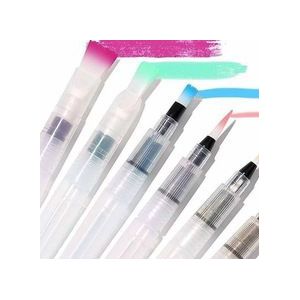 6 stks/set Water Kleur Borstel Hervulbare Pen Aquarel Kleur Tekening Art Supply