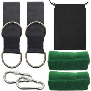 Outdoor Hangmat Boom Swing Opknoping Bandjes Kit 5Ft Met Slot Haken Voor Binnenplaats Tuin Entertainment Game Spelen