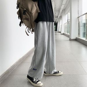 En Najaar Jeugd Populaire Losse Effen Kleur Slanke Rechte Pijpen Broek Casual Alle-Match Sport broek