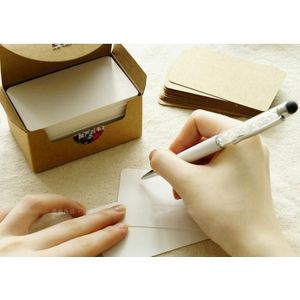 Nostalgische Retro Diy Graffiti Postkaart Kraft Papier Blanco Kaart 200 Stks/partij 300G