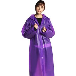 Eva Regenjas Dikker Waterdichte Ondoordringbare Regen Jas Poncho Regenjas Vrouwen Mannen Transparant Geel Hoodie Regenkleding Pak Z2