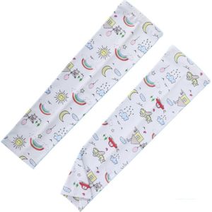 Kids Zomer Uv Bescherming Cartoon Dinosaurus Ijs Zijde Cooling Arm Sleeves Cover