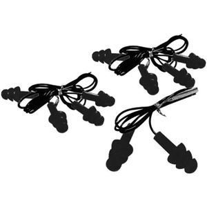 5 Paar Zachte Siliconen Koord Zwemmen Oordopjes Comfortabel Waterdicht Noise Cancelling Herbruikbare Gehoorbescherming Oordopjes Surfin