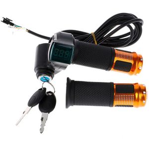 1 Paar 12-96V E Fiets Twist Throttle Met Handvat Voor Elektrische Fiets Gashendel Met Lcd Handvat Throttle