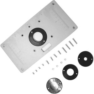 Router Tafel Insert Plaat Amuminum Legering Materiaal Houtbewerking Machine Accessoire Voor Werkbank Werkbank Router Tafel Plaat