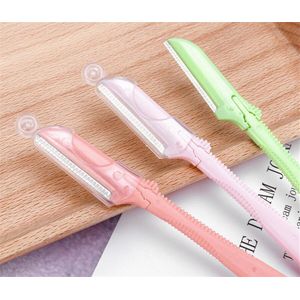 Rechte Handvat Roestvrij Stalen Mes Wenkbrauw Trimmer Beauty Make Body Haar Verwijderen Gereedschap E541