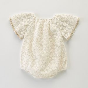 Kant Zomer Jumpsuits Baby Meisje Kleding Prinses Baby Romper Wit Baby Girl Outfit Set Peuter Kleding Kids Kleding