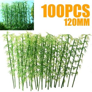 100pcs DIY Craft Plastic Model Kunstmatige Bamboe Miniatuur Decoratie Landschap Home Decor Model Bomen Schaal