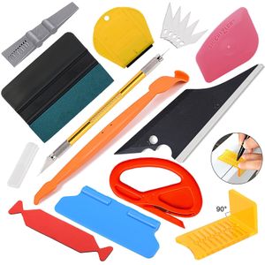 Ehdis Carbon Vinyl Wrap Tint Meten Zuigmond Auto Glasfolie Glas Schraper Sticker Remover Huis Wisser Tool Set