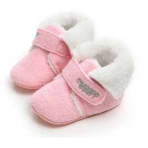 Baby Laarzen Meisjes Winter Manchetten Plus Fluwelen Warme Schoenen Plus Fluwelen Imitatie Lederen Baby Laarzen