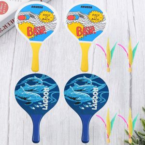 2 Sets Van Strand Bal Racket Badminton Racket Strand Bal Paddle Board Badminton Racket Voor Beach Party Travel Outdoor