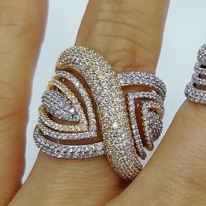 Godki Grote Mode Luxe Leaf Statement Ringen Voor Vrouwen Bridal Engagement Bruiloft Sieraden Baguette Zirkoon Cz Ringen