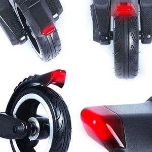 5.5 Inch Carbon Elektrische Scooter Achterlicht Met Achterlicht Universele Voetrem Achter Universal Scooter Accessoires