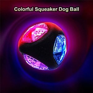 LED Gloeiende Rubber Hond Bal Hond Puppy Training Bal Chasing Bounce Bijtvast Hond Kauwen Bal Hond Training huisdier Speelgoed