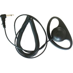 Luisteren Alleen D Shape Oortelefoon Oorhaak Headset Oortelefoon voor ICOM Yaesu Twee Manier Radio Enkele 3.5mm Jack