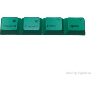 4Pcs Gemeenschappelijke Optie Pbt Dye Subbed Mac Keycaps R1 Voor Mechanische Toetsenbord Keycaps 1.25U 1.25X Key Cap M11 21