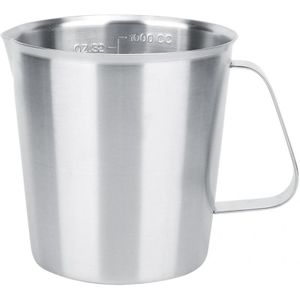 1000ml Rvs Melk Opschuimen Jug Cup Koffie Melk Werper met Schaal voor Latte Art Melkopschuimer