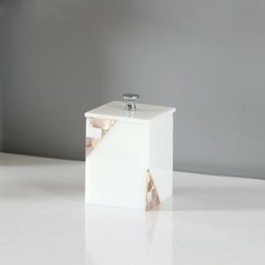 Shell Hars Badkamer Set Mondwater Cup Lotion Fles Tandenborstelhouder Zeepbakje Tissue Box Aromatherapie Fles Wattenstaafje Doos