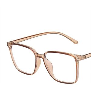 Anti-Blauw Licht Vierkante Brilmontuur Vrouwen Mannen Eenvoudige Transparante Optische Brillen Blauw-Blocking Compute Spectacles Frames