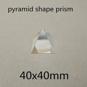 40x40mm 40*40mm K9 piramide Prisma Lens Voor Fysieke Experimenten en zie de regenboog