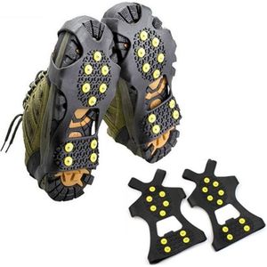 1 Paar 10 Studs Anti-Slip Sneeuw Ijs Klimmen Schoen Spikes Grips Crampons Cleats Overschoenen