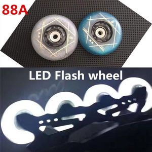 Super Heldere Led 88A 80Mm 76Mm 72Mm Roller Wielen Flash Inline Skates Schoenen Voor Seba Hoge Hv hl Ksj Igor Voor Powerslide Patines