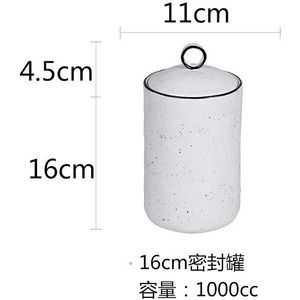Japanse Stijl Keramische Suikerpot Koffieboon Luchtdichte Pot Opslag Jar Huishouden Eenvoudige Opslag Jar Creatieve Kruidkruik Met deksel