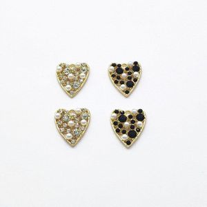 ! 24X20Mm 50 Stuks Strass Hart Vorm Charm/Hangers Voor Handgemaakte Oorbellen Diy Onderdelen, sieraden & Components