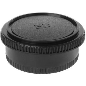 Rear Lens Body Cap Camera Cover anti-stof Mount Bescherming Plastic Zwart voor Canon FD