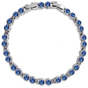 Olsen Twins Licht Blauw Roze Paars Crystal Zirkoon Manchet Tennis Armband Femme Pulseras