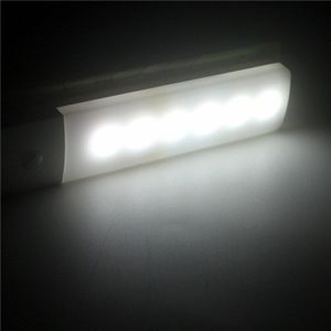 Motion Sensor Led Night Light 6 Leds Usb Opladen Draadloze Lamp Onder Kast Verlichting Keuken Garderobe Emergency Trappen Verlichting