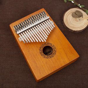 17 Toetsen Kalimba Mahonie Vogel Duim Piano Hoge Hout Muziekinstrument 17 Key Keyboard Vinger Piano