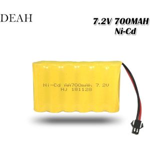 7.2V 700Mah Aa NI-CD Batterij Voor Afstandsbediening Rc Auto Telerobot Boot Tank Elektrische Afstandsbediening Speelgoed oplaadbare Batterij