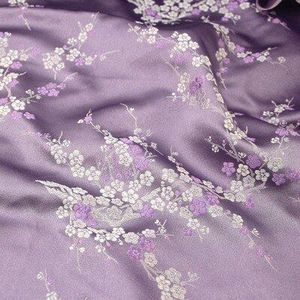 Plum blossom 1/2meter Chinese stijl brokaat jacquard satijn stof voor Cheongsam Kimono en tas Patchwork Handwerken