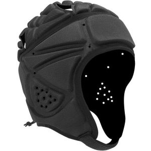 Volwassenen Beschermende Hoed, Unisex Shockproof Veiligheid Helm Met Ventilatieopeningen Voor Rugby Hockey, Zwart/Blauw