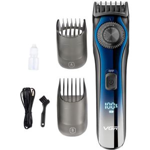 Vgr V-080 Professionele Elektrische Tondeuse Baard Voor Mannen Snijmachine Kapsel Hoofd Rand Verstelbare Clipper