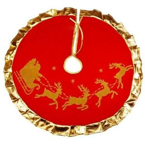 90-100cm Rode Kerstboom Decoratie Tapijt Party Ornamenten Kerst Woondecoratie Non Woven Kerstversiering